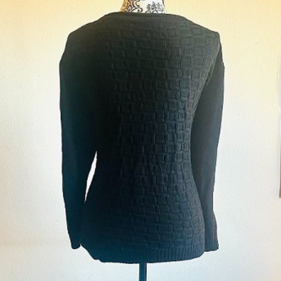 black knit sweater - Picture 3 of 5